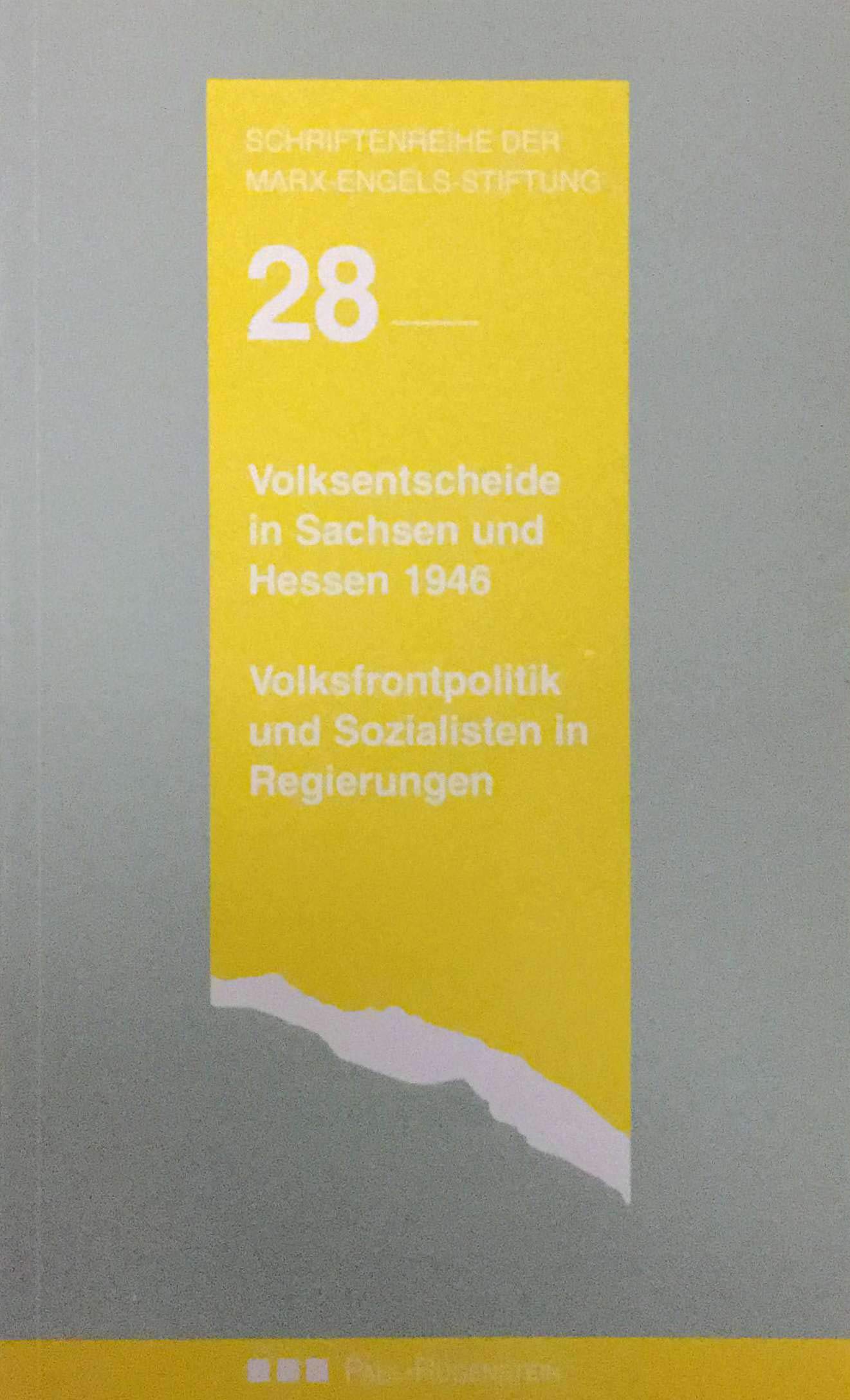 Volksentscheide in Sachsen und Hessen 1946. Volksfront und Sozialisten_in Regierungen book