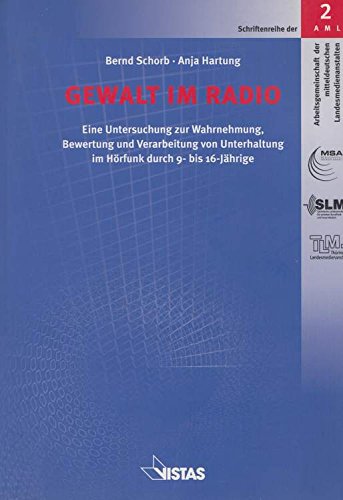 Gewalt im Radio: Eine Untersuchung zur Wahrnehmung, Bewertung und Verarbeitung von Unterhaltung im Hörfunk durch 9- bis 16-Jährige: Eine Untersuchung ... u. neue Medien, Thüringer Landesmedienanstalt Law