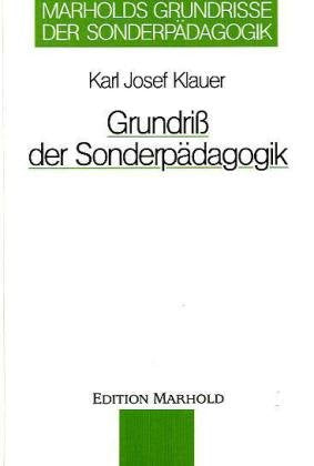 Grundriss der Sonderpädagogik: Eine Einführung Books