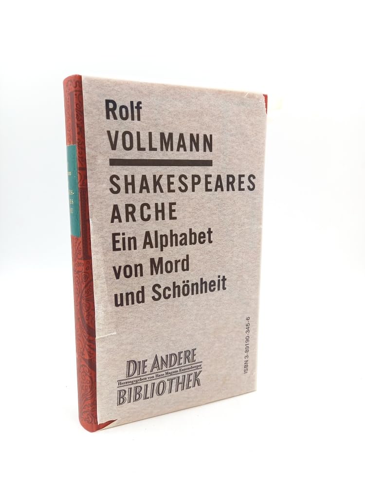 Shakespeares Arche. Ein Alphabet von Mord und Schönheit. (Die Andere Bibliothek Band 45.) Books