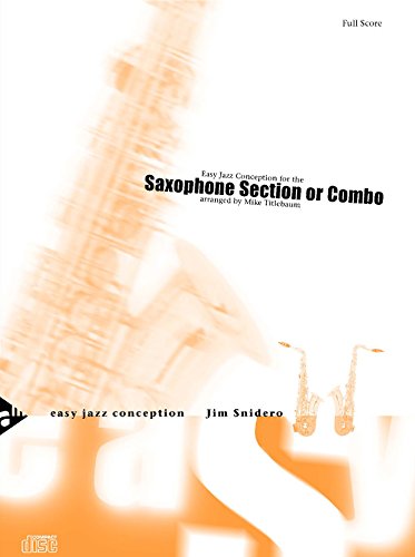 EASY JAZZ CONCEPTION - SAX SECTION -PARTITION+PARTIES SEPAREES Sheet Music