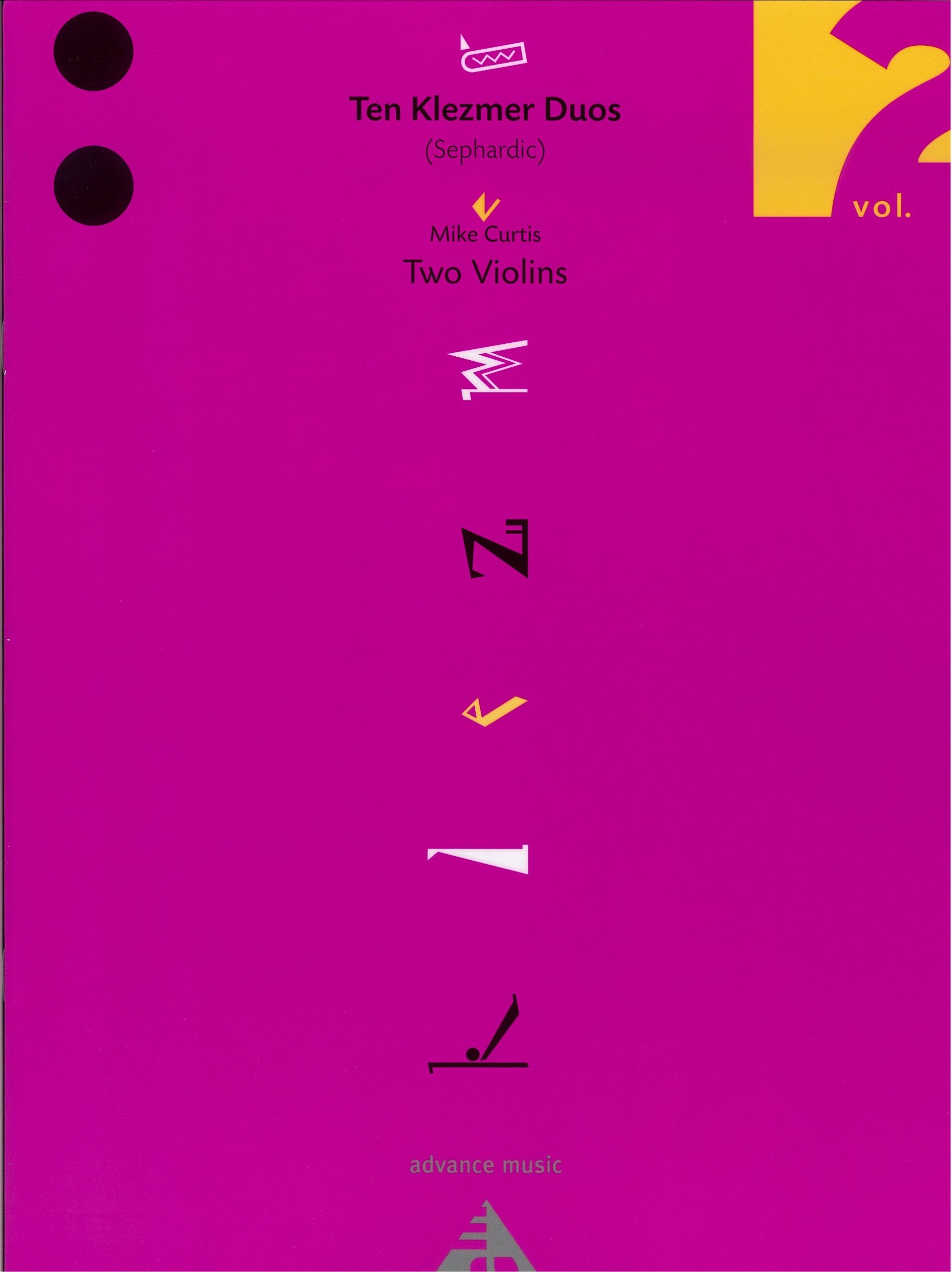 Ten Klezmer Duos: (Sephardic). Vol. 2. 2 Violinen. Spielpartitur. Sheet Music