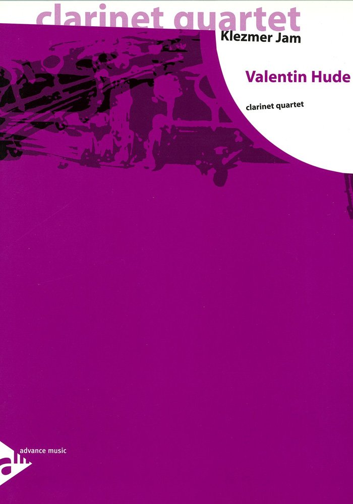 Klezmer Jam: 4 Klarinetten (3 Klarinetten in B, 1 Bass-Klarinette in B). Partitur und Stimmen. (clarinet quartet) Sheet Music