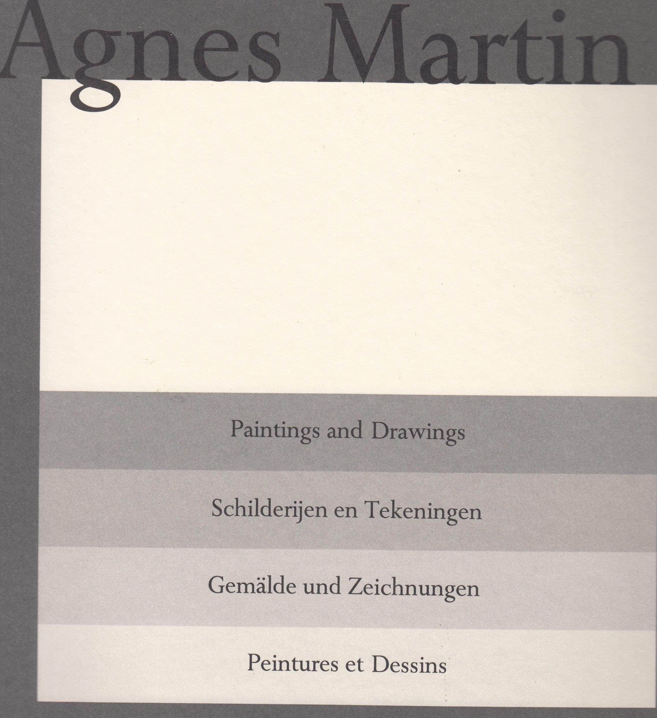 Agnes Martin, Alexej von Jawlensky-Preisträgerin 1990: Gemälde und Zeichnungen Film, Art & Culture