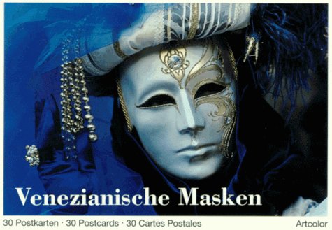 Venezianische Masken. 30 Postkarten /30 Postcards /30 Cartes Postales book