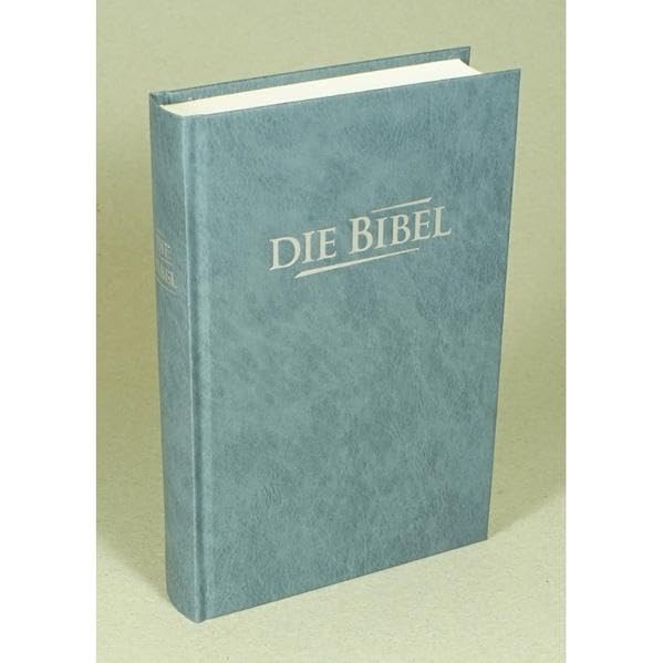 Die Bibel - größere Taschenbibel: Elberfelder Übersetzung 2003, Edition CSV Hückeswagen, Hardcover, Baladek grau/blau, Blindschnitt, mit Karten Religion & Esotericism