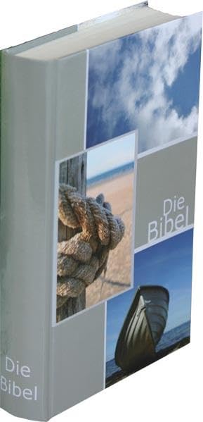 Die Bibel - größere Taschenbibel (Strand): Elberfelder Übersetzung 2003, Edition CSV Hückeswagen, Hardcover, Motiv Strand, Blindschnitt, mit Karten Religion & Esotericism