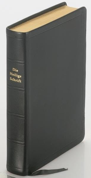 Die Bibel - größere Taschenbibel (Leder, schwarz): Elberfelder Übersetzung 2003, Edition CSV Hückeswagen, Leder, Goldschnitt mit Karten Religion & Esotericism