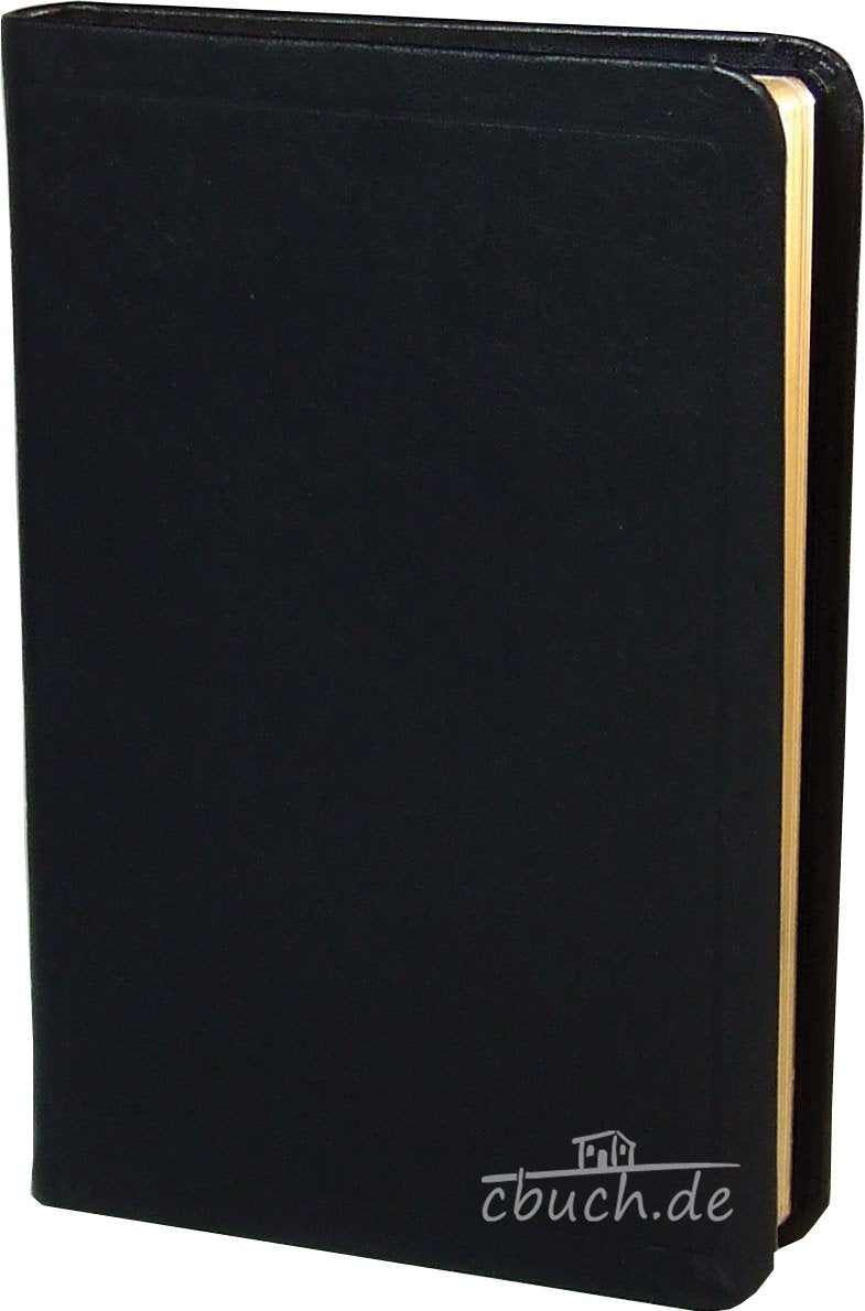 Die Bibel - kleinere Taschenbibel (Leder, schwarz): Elberfelder Übersetzung, feines schwarzes Kalbsleder, Goldschnitt, mit Karten Religion & Esotericism