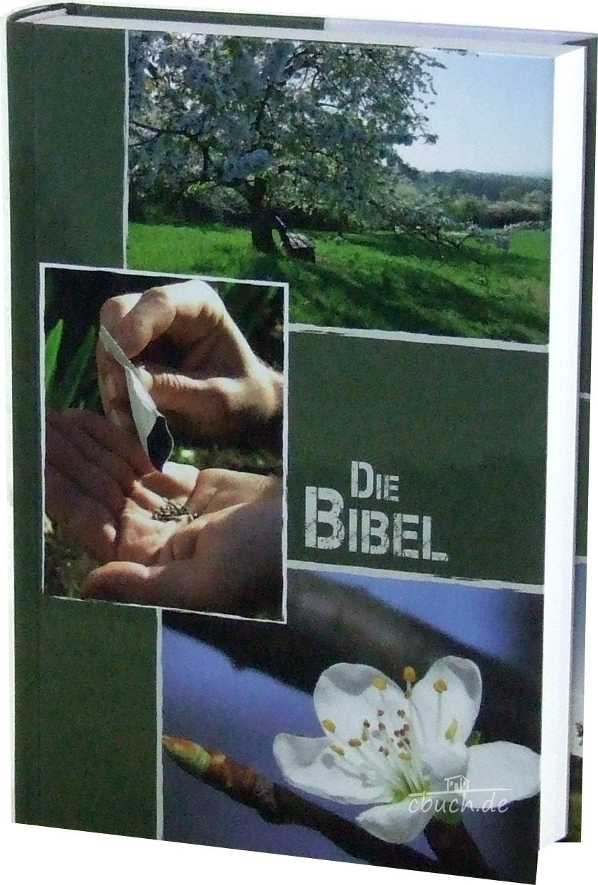 Die Bibel - größere Taschenbibel (Berge): Elberfelder Übersetzung 2003, Edition CSV Hückeswagen, Hardcover, Motiv Wiese, Blindschnitt, mit Karten Religion & Esotericism