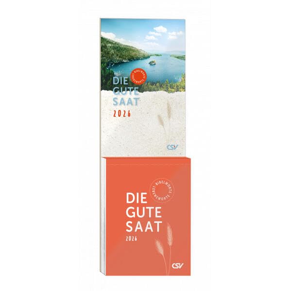 Die gute Saat 2026 - Abreißkalender Kleinformat: Der evangelistische Kalender mit klarer biblischer Botschaft. Abreißkalender (klein) mit integrierter Rückwand und Aufstellmöglichkeit Calendars