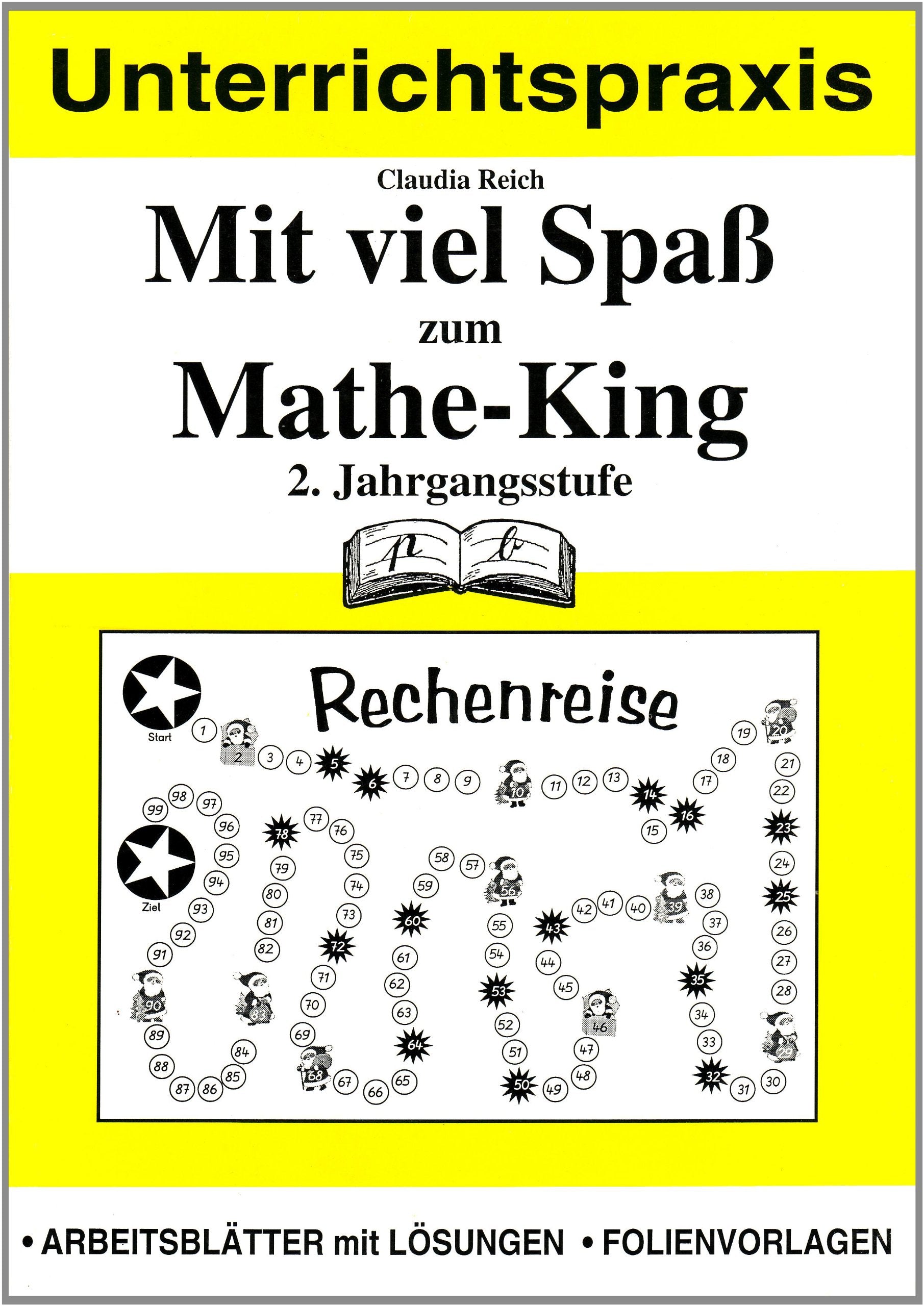 Mit viel Spaß zum Mathe-King, 2. Jahrgangsstufe, EURO: Arbeitsblätter mit Lösungen, Folienvorlagen Learning & Reference