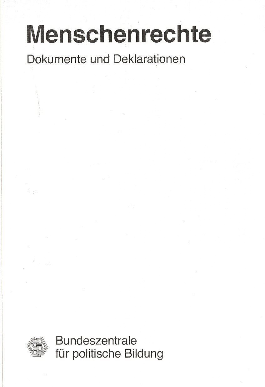Menschenrechte. Dokumente und Deklarationen Books