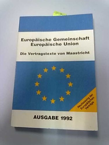 Europaeische Gemeinschaft Europaeische Union Books