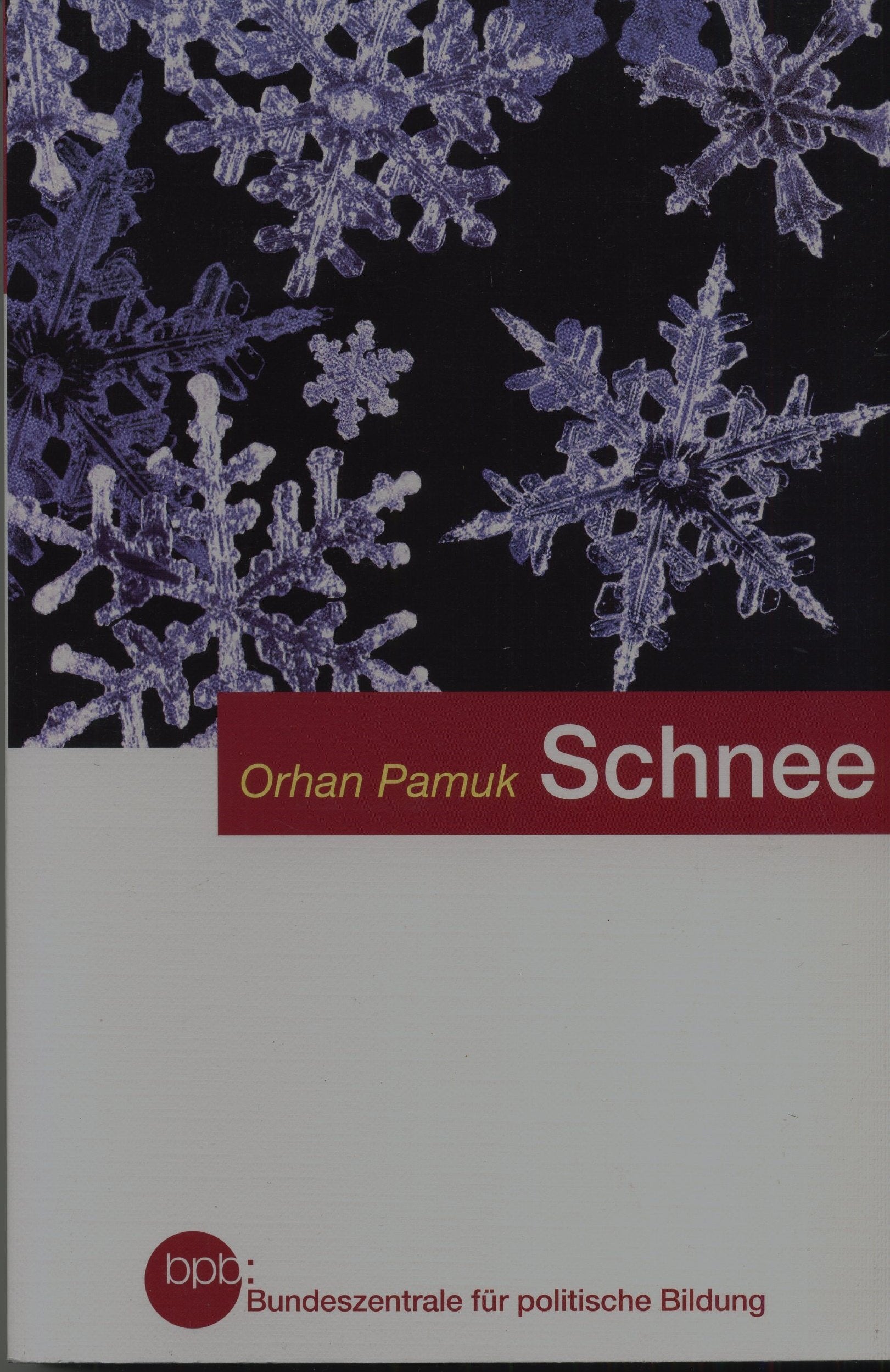 Schnee. Roman Contemporary literature Books