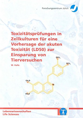 Toxizitätsprüfungen in Zellkulturen für eine Vorhersage der akuten Toxizität (LD50) zur Einsparung von Tierversuchen Medicine