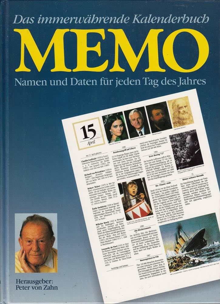 *Memo - Das Immerwährende Kalenderbuch - Namen Und Daten Für Jeden Tag Des Jahres. Books