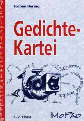 Gedichte Kartei. Ab 5. Klasse: Ab 5. Schuljahr (Edition MoPäd) Poetry