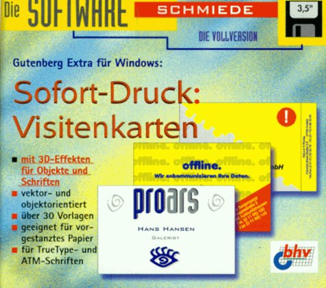 Gutenberg Extra für Windows. Sofort- Druck: Visitenkarten. 3 1/2'- Diskette Media & Communication
