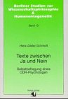Texte zwischen Ja und Nein: Selbstbefragung eines DDR-Psychologen Memories