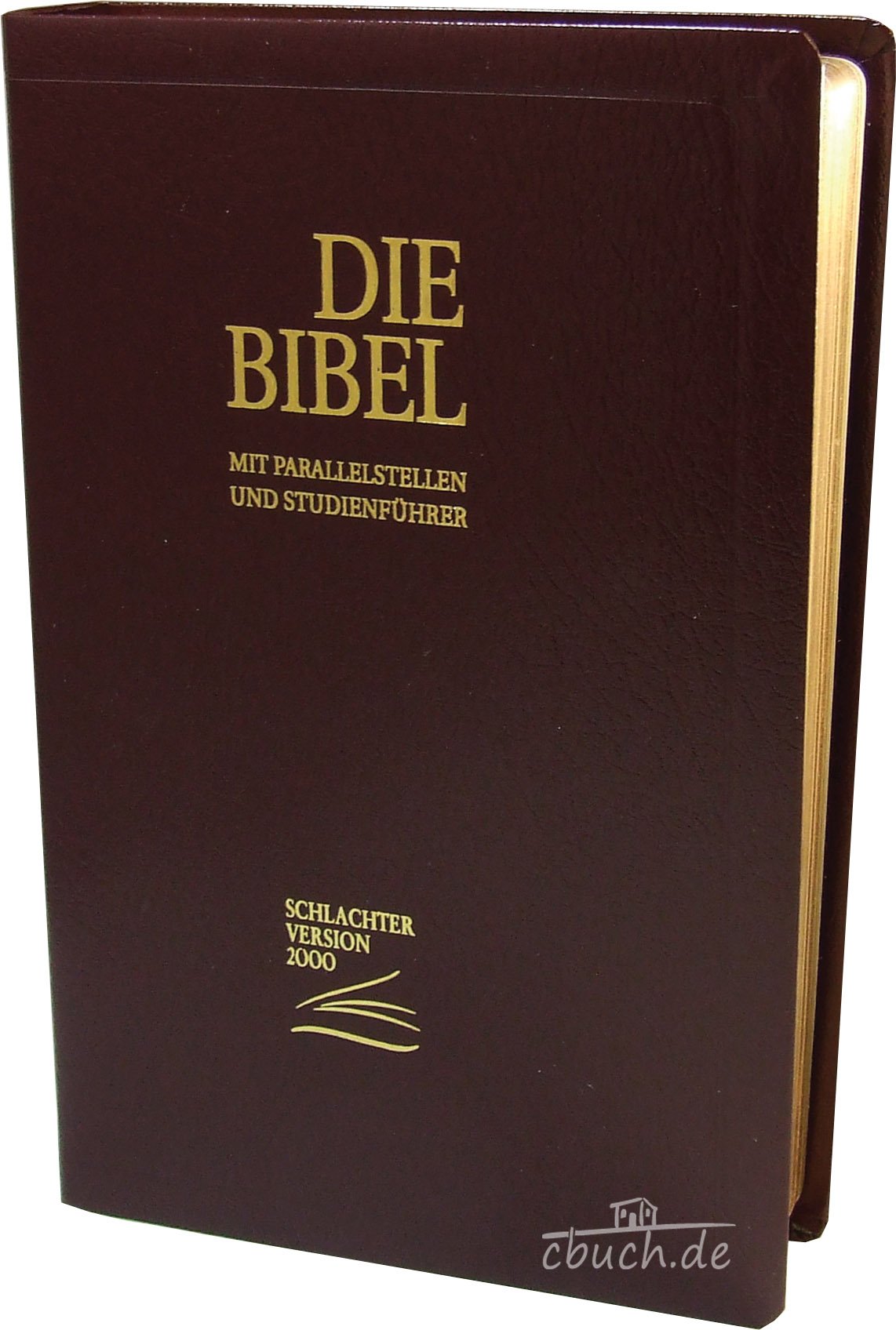 Die Bibel - Schlachter Version 2000: Taschenausgabe mit Parallelstellen, Goldschnitt, Cover: weinrot Religion & Esotericism