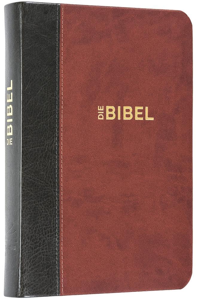 Schlachter 2000 Bibel - Taschenausgabe (Softcover, grau/braun) Religion & Esotericism