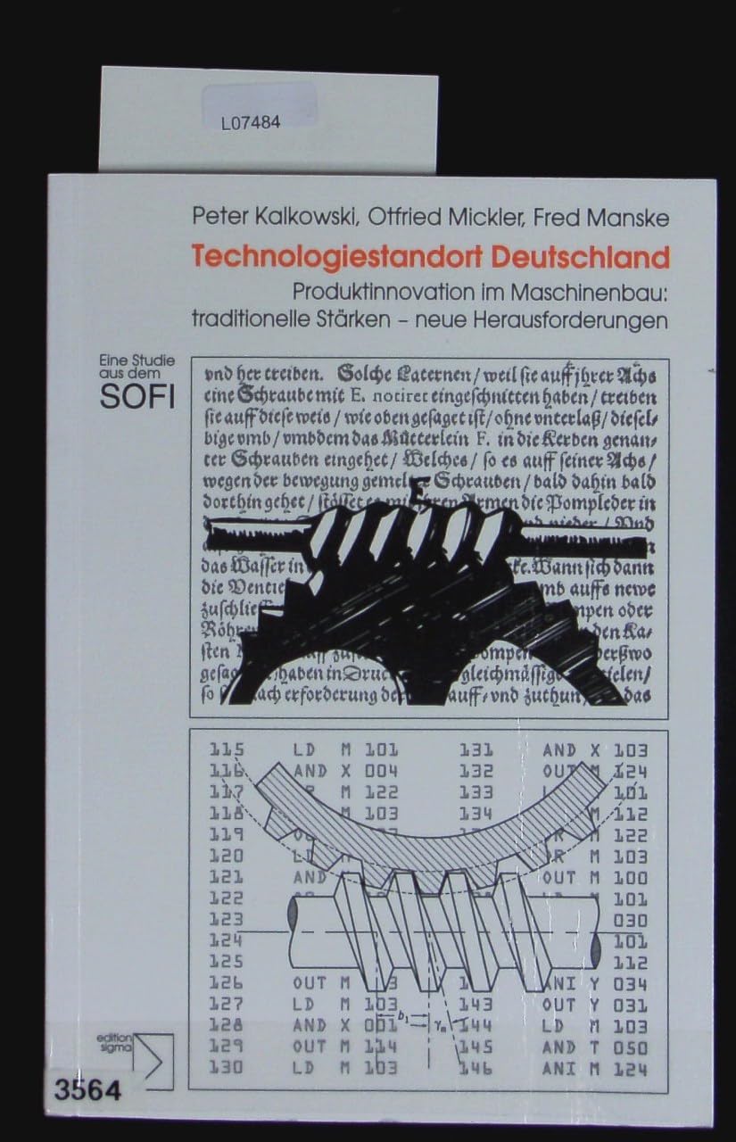 Technologiestandort Deutschland. Produktinnovation im Maschinenbau: traditionelle Stärken - neue Herausforderungen. book