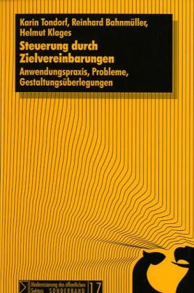 Steuerung durch Zielvereinbarungen: Anwendungspraxis, Probleme, Gestaltungsüberlegungen Law