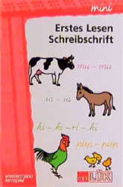 miniLÜK Erstes Lesen: mini LÜK, Übungshefte, Erstes Lesen, Schreibschrift Books