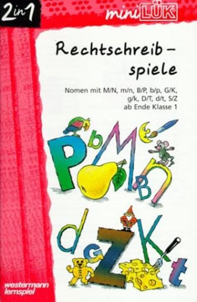 miniLÜK: Deutsch / Rechtschreibspiele Doppelband: Nomen mit M/N, m/n, B/P, b/p, G/K, g/k, D/T, d/t, S/Z ab Ende 1. Klasse book