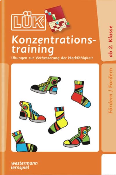 LÜK: Fördern und Fordern / Konzentrationstraining 2: Übungen zur Verbesserung der Merkfähigkeit Study Guides