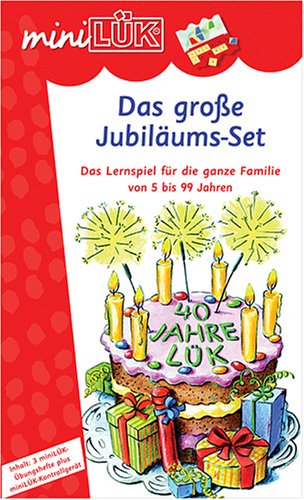 miniLÜK Jubiläums-Set: Das Lernspiel für die ganze Familie von 5 bis 99 Jahren. Inhalt: miniLÜK-Lösungsgerät und 3 miniLÜK-Hefte - "Sehen und ... vom Gespensterschloss", "Kopf-Fit" Study Guides
