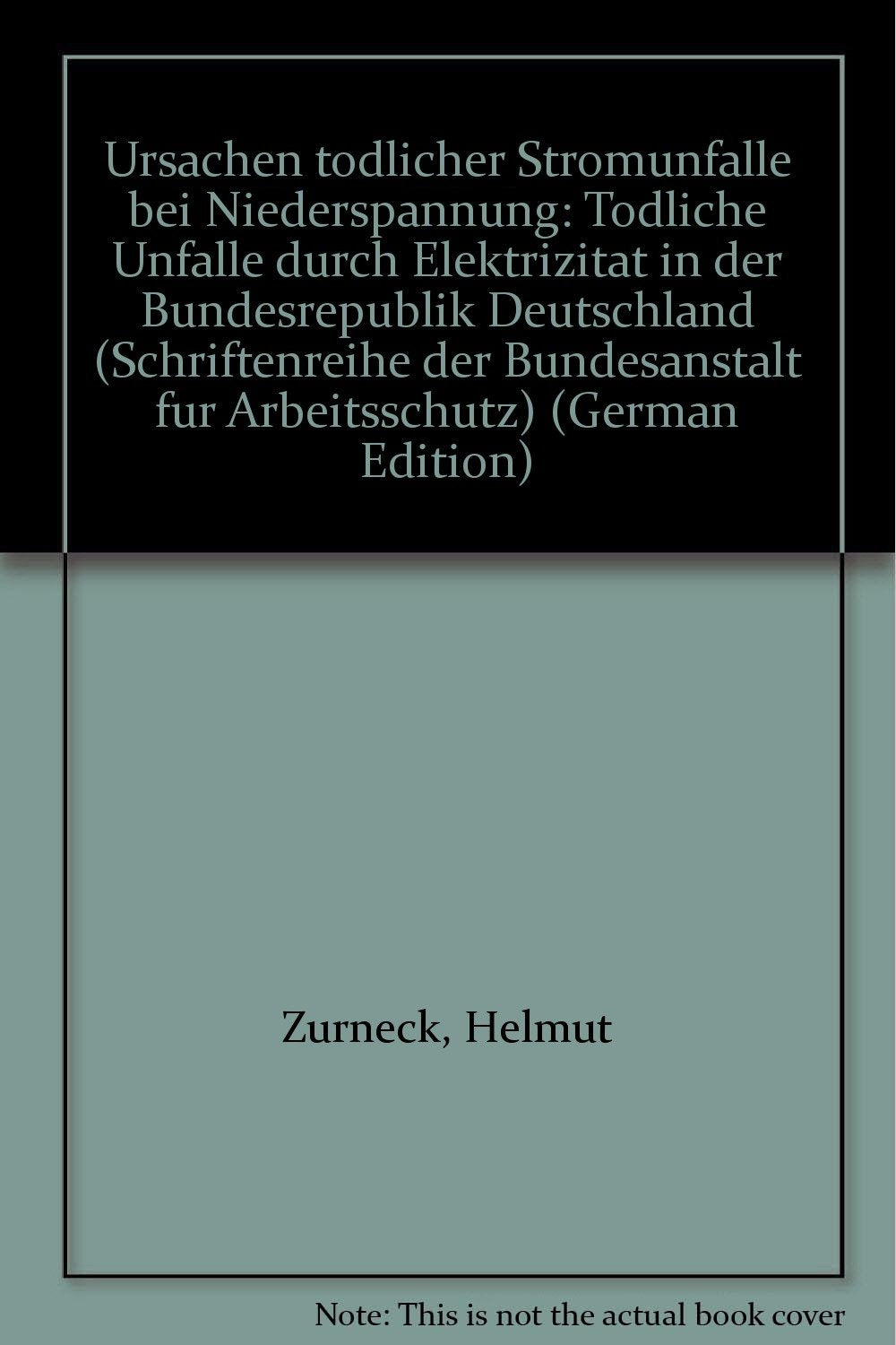 Ursachen tödlicher Stromunfälle bei Niederspannung (Forschung) Books