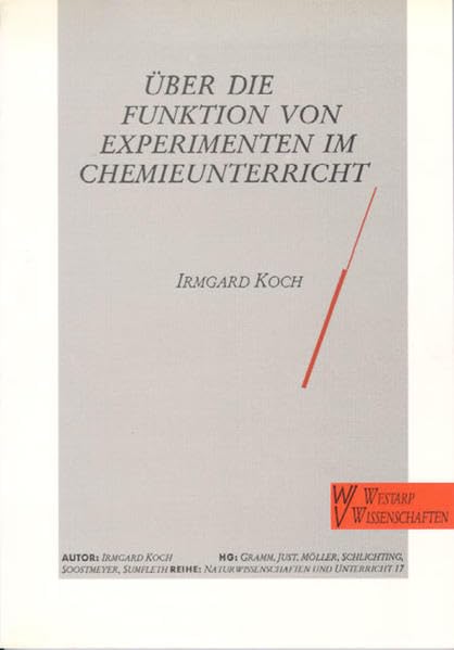 Über die Funktion von Experimenten im Chemieunterricht book