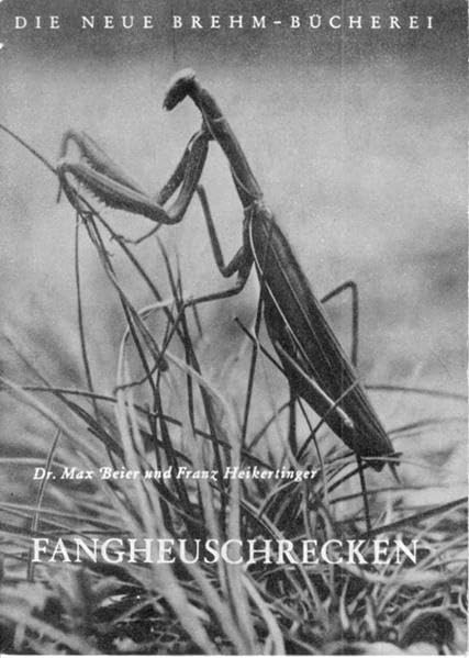 Fangheuschrecken (Die Neue Brehm-Bücherei: Zoologische, botanische und paläontologische Monografien) Natural Sciences