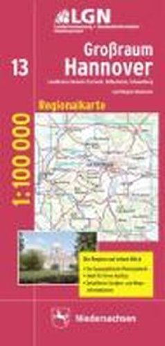 Großraum Hannover 1 : 100 000. Regionalkarte 13/N Leisure, Home & Garden