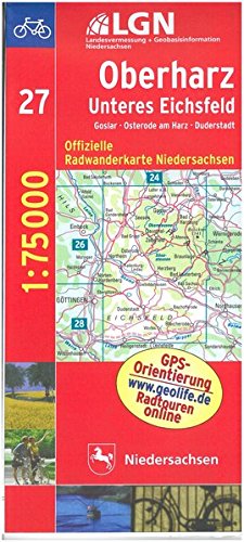 LGLN NDS 75 000 Rad Oberharz, Unteres Eichsfeld Maps & Plans