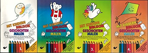 Mit Kindern biblische Geschichten malen (Band 1-4) - Ausmalbücher für die Kinderarbeit in Sonntagschule, Kindergottesdienst, Kinderstunde und im Familie Books