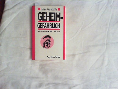 Geheimgefährlich. Dienste in Deutschland Law