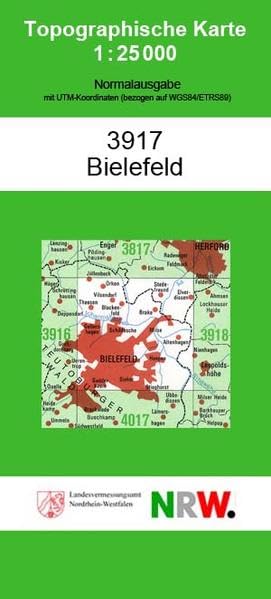 Bielefeld: (N) (Topographische Karten 1:25000 (TK 25) Nordrhein-Westfalen (amtlich) / Normalausgabe (N): Grundriss, Gewässer, Höhenlinien, Vegetation) Leisure, Home & Garden
