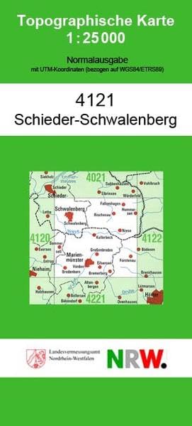 Schieder-Schwalenberg (N) (Topographische Karten 1:25000 (TK 25) Nordrhein-Westfalen (amtlich) / Normalausgabe (N): Grundriss, Gewässer, Höhenlinien, Vegetation) Leisure, Home & Garden