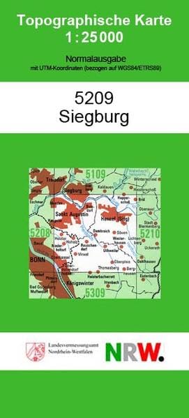 Siegburg (N) (Topographische Karten 1:25000 (TK 25) Nordrhein-Westfalen (amtlich) / Normalausgabe (N): Grundriss, Gewässer, Höhenlinien, Vegetation) Leisure, Home & Garden