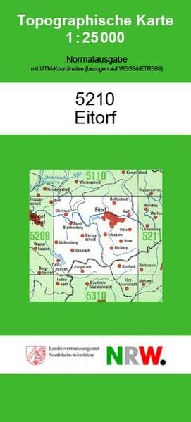 Eitorf (N) (Topographische Karten 1:25000 (TK 25) Nordrhein-Westfalen (amtlich) / Normalausgabe (N): Grundriss, Gewässer, Höhenlinien, Vegetation) Leisure, Home & Garden