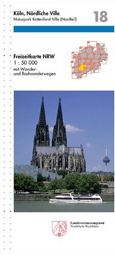 Freizeitkarte Nordrhein-Westfalen, Bl.18, Köln, Nördliche Ville Maps & Plans