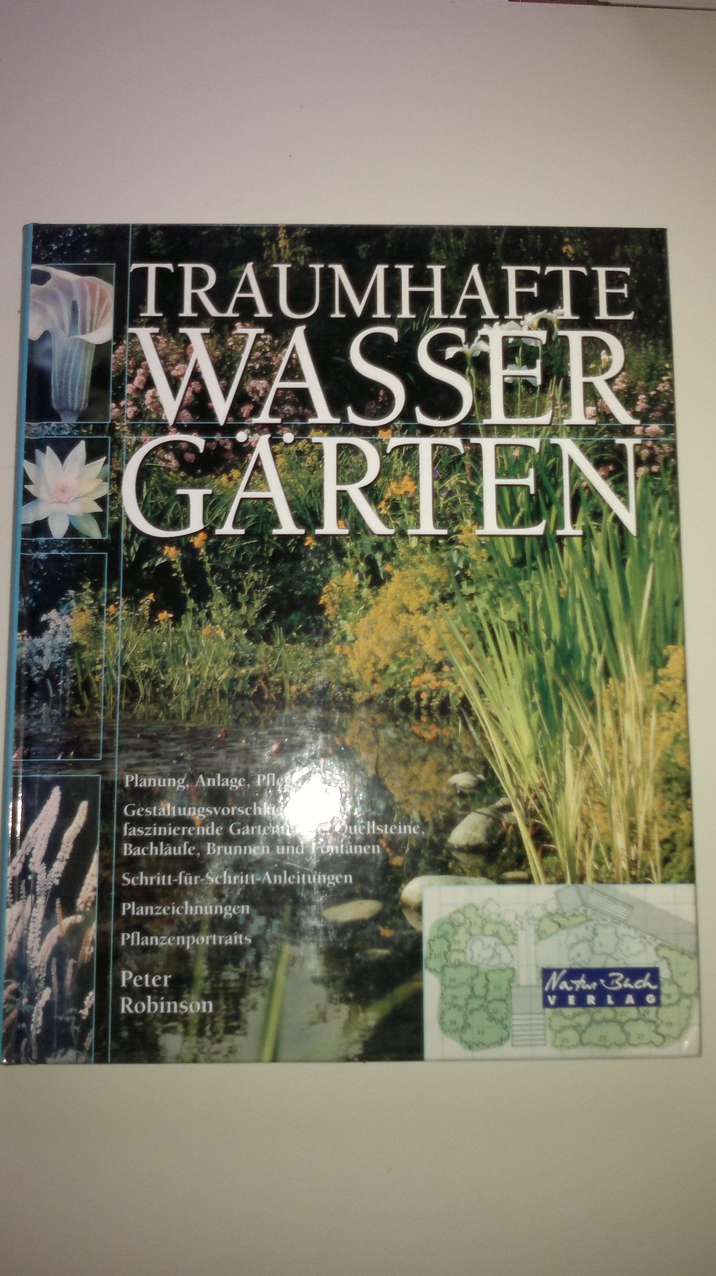 Traumhafte Wassergärten. Planung, Anlage, Pflege - Gestaltungsvorschläge für faszinierende Gartenteiche, Quellsteine, Bachläufe, Brunnen und Fontänen, ... Planzeichnungen, Pflanzportraits Leisure, Home & Garden