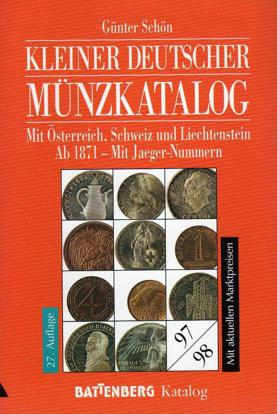 Kleiner deutscher Münzkatalog 1997/98. Mit Österreich, Schweiz und Liechtenstein ab 1871 Film, Art & Culture