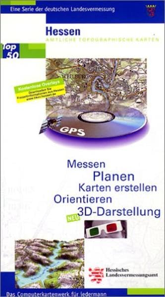 Rasterdaten der amtlichen Topographischen Karten von Hessen auf CD-ROM. Flächendeckende blattschnittfreie Kartendarstellung mit Ortnamenverzeichnis: ... Karten 1:50000 - 3D-Darstellung Leisure, Home & Garden