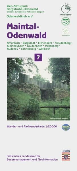 Maintal-Odenwald 1 : 20 000. Topographische Freizeitkarte 07 Leisure, Home & Garden