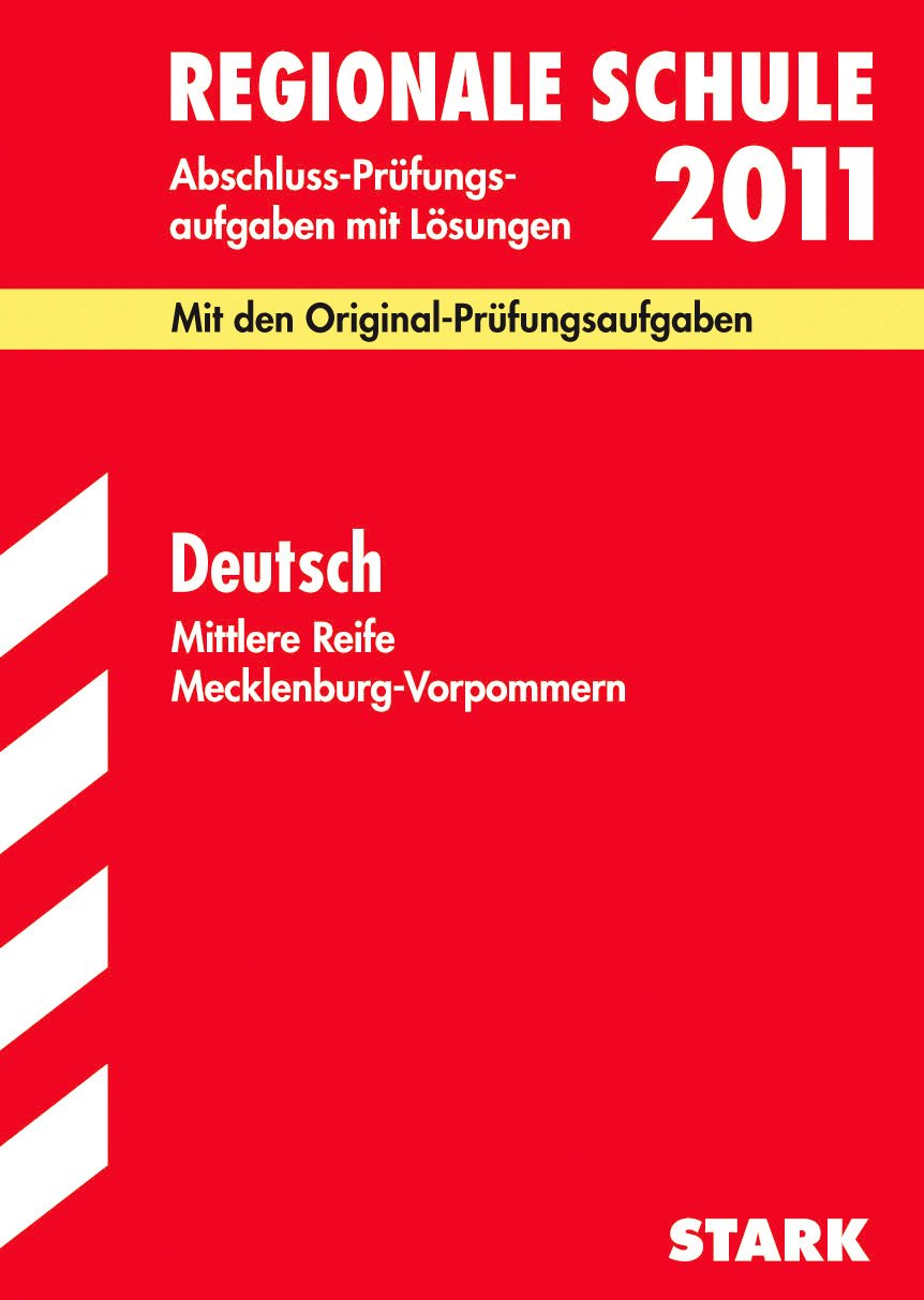 STARK Abschlussprüfung Reg. Schule Mecklenburg-Vorpommern - Deutsch Study Guides