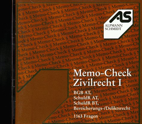 Memo-Check, CD-ROMs, Zivilrecht, 1 CD-ROM Law